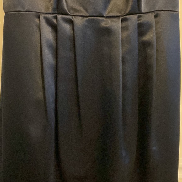 NWT Michael Kors Sz 2 Satin Navy Blue (Black?) Dress Party Prom Wedding Party MK - Picture 13 of 16